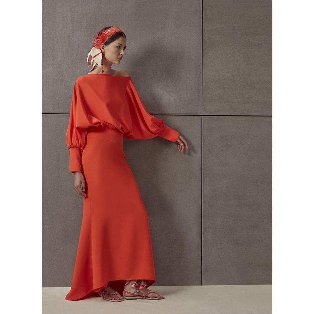 silvia tcherassi sabanilla dress scarlet Large